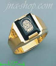 14K Gold Men's Picture Ring