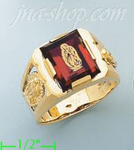 14K Gold Men's Picture Ring