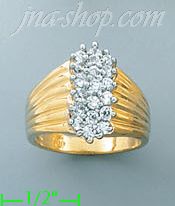 14K Gold Ladies' CZ Ring