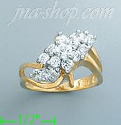 14K Gold Ladies' CZ Ring