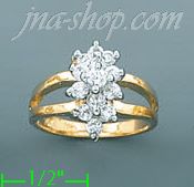 14K Gold Ladies' CZ Ring