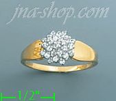 14K Gold Ladies' CZ Ring