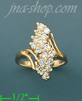 14K Gold Ladies' CZ Ring