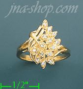 14K Gold Ladies' CZ Ring