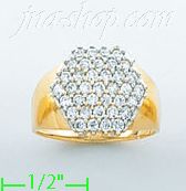 14K Gold Ladies' CZ Ring