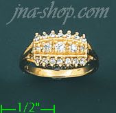 14K Gold Ladies' CZ Ring