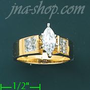 14K Gold Ladies' CZ Ring