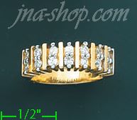 14K Gold Ladies' CZ Ring