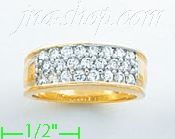 14K Gold Ladies' CZ Ring