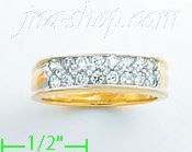 14K Gold Ladies' CZ Ring