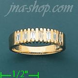 14K Gold Polished Ladies' CZ Ring