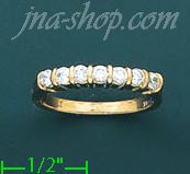 14K Gold Polished Ladies' CZ Ring