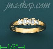 14K Gold Polished Ladies' CZ Ring