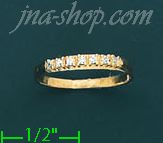 14K Gold Polished Ladies' CZ Ring