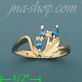 14K Gold Polished Ladies' CZ Ring