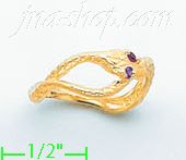 14K Gold Polished Ladies' CZ Ring