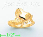 14K Gold Polished Ladies' CZ Ring