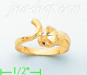 14K Gold Polished Ladies' CZ Ring