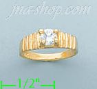 14K Gold Baby CZ Ring