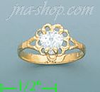 14K Gold Baby CZ Ring