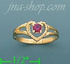 14K Gold Baby CZ Ring