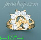 14K Gold Baby CZ Ring