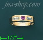 14K Gold Baby CZ Ring