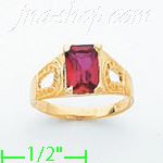 14K Gold Baby CZ Ring