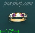 14K Gold Baby CZ Ring