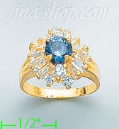 14K Gold Ladies' CZ Ring