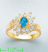 14K Gold Ladies' CZ Ring