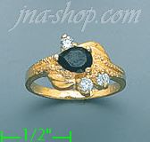 14K Gold Ladies' CZ Ring