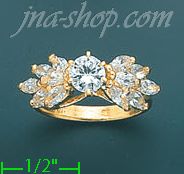 14K Gold Ladies' CZ Ring