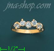 14K Gold Ladies' CZ Ring