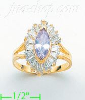 14K Gold Ladies' CZ Ring