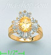 14K Gold Ladies' CZ Ring