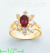 14K Gold Ladies' CZ Ring