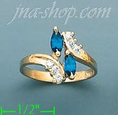 14K Gold Ladies' CZ Ring