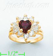 14K Gold Ladies' CZ Ring