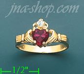 14K Gold Ladies' CZ Ring