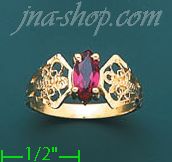 14K Gold Ladies' CZ Ring