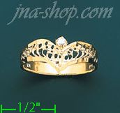 14K Gold Ladies' CZ Ring