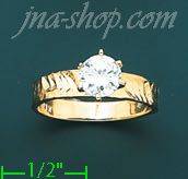 14K Gold Ladies' CZ Ring