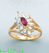 14K Gold Ladies' CZ Ring