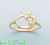 14K Gold Ladies' CZ Ring