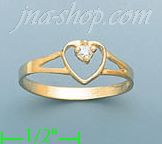 14K Gold Ladies' CZ Ring