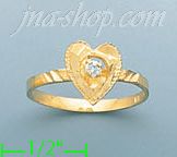 14K Gold Ladies' CZ Ring