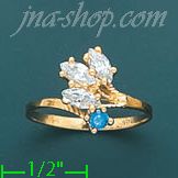 14K Gold Ladies' CZ Ring