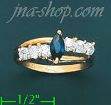 14K Gold Ladies' CZ Ring