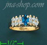 14K Gold Ladies' CZ Ring